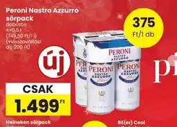 Spar Peroni Nastro Azzurro sörpack ajánlat