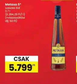 Spar METAXA 5 szeszes ital ajánlat