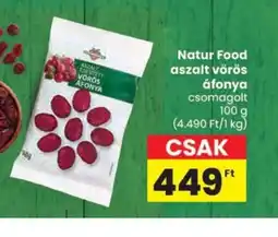 Spar Natur Food aszalt vörös áfonya ajánlat