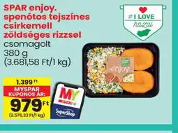 Spar SPAR enjoy. spentos csirkemell rizzsel ajánlat