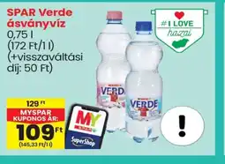 Spar SPAR Verde ásványvíz ajánlat