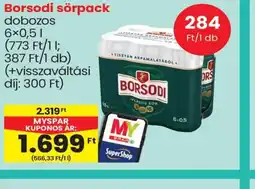 Spar Borsodi sörpack ajánlat