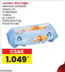 Spar Jumbo+ friss tojás ajánlat