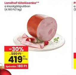 Spar Landhof tálalsonka ajánlat