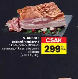 Spar S-BUDGET császárszalonna ajánlat