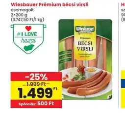 Spar Wiesbauer Prémium bécsi virsli ajánlat