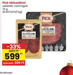 Spar PICK téliszalámi ajánlat