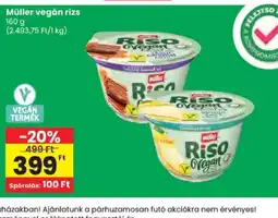 Spar Müller vegán rizs ajánlat