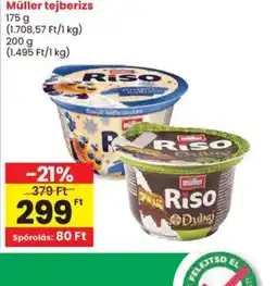 Spar Müller tejberizs ajánlat