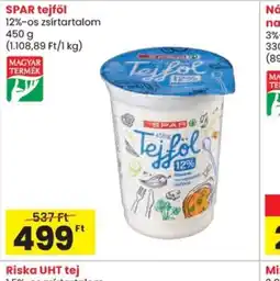 Spar SPAR tejföl ajánlat