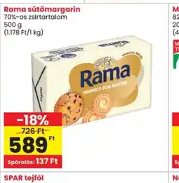Spar Rama sütőmargarin ajánlat
