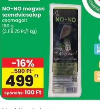 Spar NO-NO magvas szendvicsalap ajánlat
