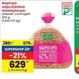 Spar Ceres Napicip tönkölykenyér ajánlat