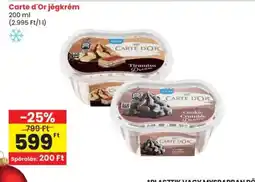 Spar Carte d'Or jégkrém ajánlat