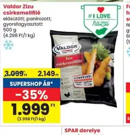 Spar Valdor Zizu csirkemellfillé ajánlat