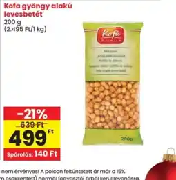 Spar Kofa gyöngy alakú levesbetét ajánlat