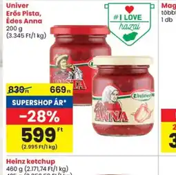 Spar Univer Erős Pista, Édes Anna ajánlat