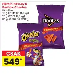Spar Flamin' Hot Lay's, Doritos, Cheetos ajánlat