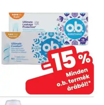 Spar O.B. tampon ajánlat