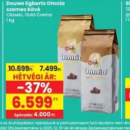 Spar Douwe Egberts Omnia szemes kávé ajánlat