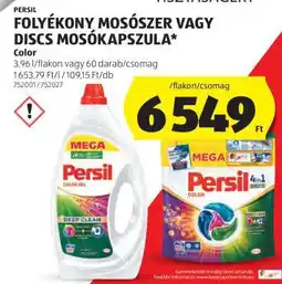 ALDI PERSIL FOLYÉKONY MOSÓSZER VAGY DISCS MOSÓKAPSZULA ajánlat