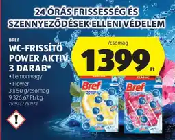 ALDI Bref WC-Frissítő Power Aktiv, 3 darab ajánlat