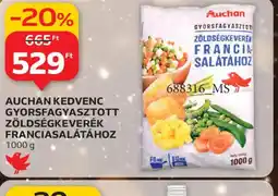 Auchan AUCHAN GYORSFAGYASZTOTT ZÖLDSÉGKEVERÉK ajánlat