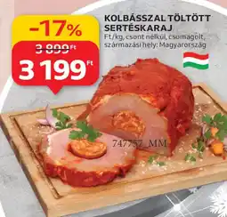 Auchan KOLBÁSSZAL TÖLTÖTT SERTÉSKARAJ ajánlat