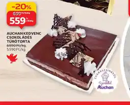 Auchan AUCHAN CSOKOLÁDÉS TÚRTORTA ajánlat
