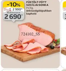 Auchan FÜSTÖLT-FŐTT SZICÍLIAI SONKA ajánlat