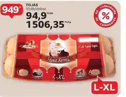 Auchan Tojás Király Tojás ajánlat