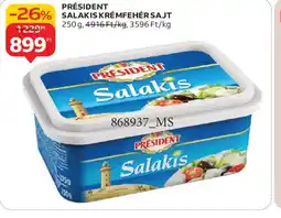 Auchan PRÉSIDENT SALAKIS KRÉMFEHÉR SAJT ajánlat