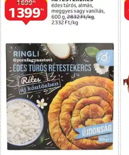 Auchan RINGLI GYORSFAGYASZTOTT RÉTESTEKERCS ajánlat