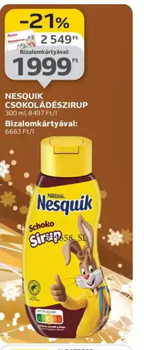 Auchan NESQUIK CSOKOLÁDÉSZIRUP ajánlat