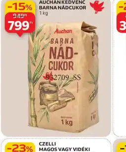 Auchan AUCHAN BARNA NÁDCUKOR ajánlat