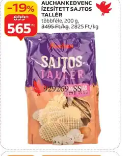 Auchan AUCHAN KEDVENC ÍZESÍTETT SAJTOS TALLÉR ajánlat