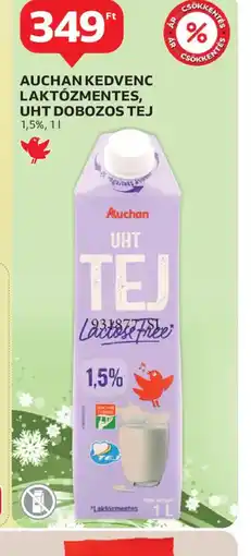 Auchan AUCHAN LAKTZMENTES UHT TEJ ajánlat