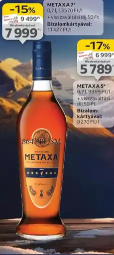 Auchan METAXA 5 ajánlat