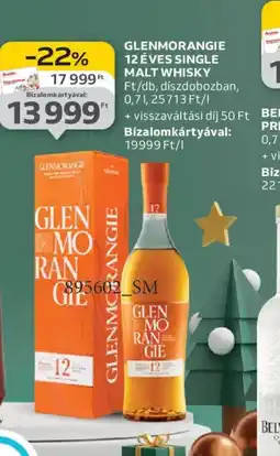 Auchan GLENMORANGIE 12 ÉVES SINGLE MALT WHISKY ajánlat