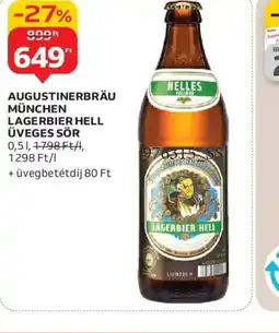 Auchan AUGUSTINERBRÄU LAGERBIER HELL SÖR ajánlat
