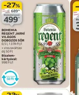 Auchan BOHEMIA REGENT JARN Staropram SÖR ajánlat