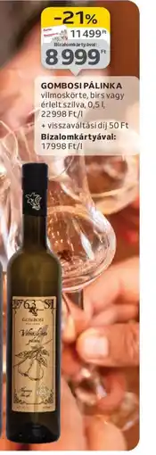 Auchan GOMBOSI PÁLINKA ajánlat