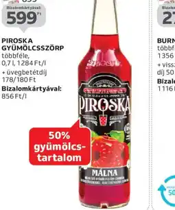 Auchan PIROSKA GYÜMÖLCSSZÖRP ajánlat
