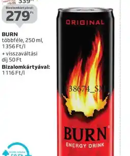 Auchan BURN ENERGY DRINK ajánlat