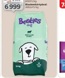 Auchan BESTIES DOG SZÁRAZ KUTYAELEDEL ajánlat