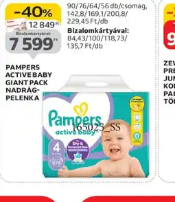 Auchan PAMPERS ACTIVEBABY NADRÁG-PELENKA ajánlat
