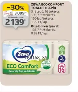 Auchan ZEWA ECO COMFORT TOALETTPAPÍR ajánlat