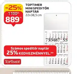 Auchan TOPTIMER MINI SPEDITŐR NAPTÁR ajánlat