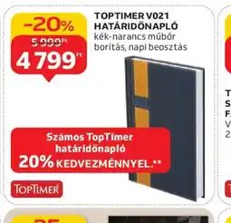 Auchan TOPTIMER V021 HATÁRIDŐNAPL ajánlat