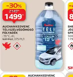 Auchan AUCHAN KEDVENC TÉLI SZÉLVÉDŐMOS FOLYADÉK ajánlat